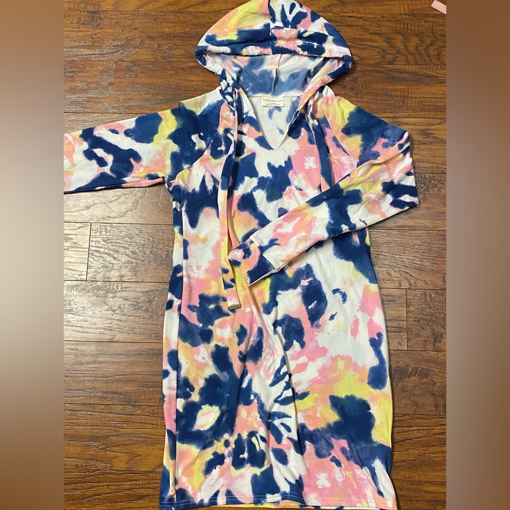 Bobbi Brown Tie-Dye Long Pajama Hoodie